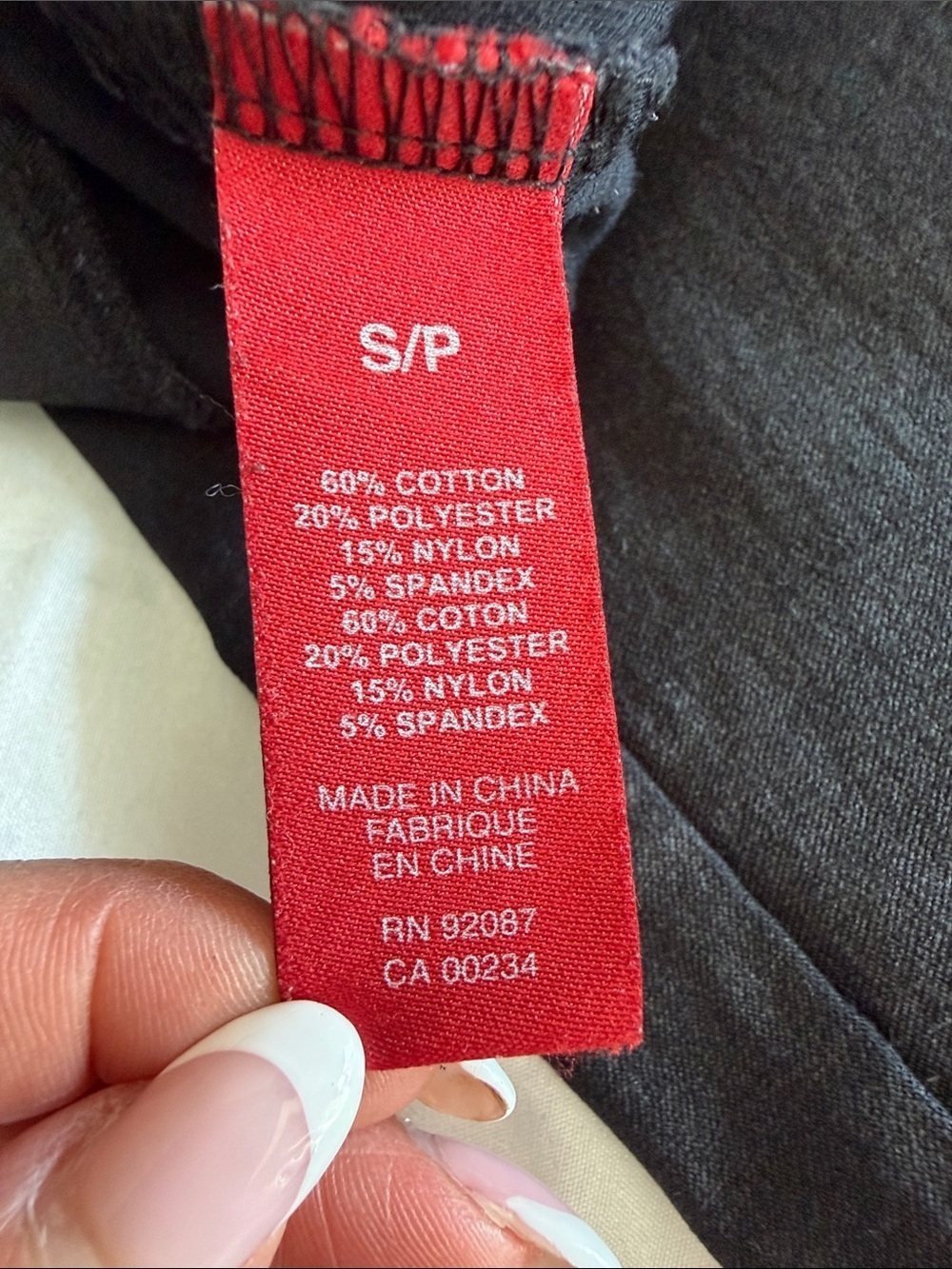 Saks Fifth Avenue Black Pants with Red Label - Picture 9 of 10